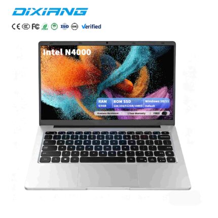 Cheap Brand New Laptop 14Inch N4000 6GB RAM 128GB SSD 1366x768 TN 3 USB Laptop Computer Notebook Netbook